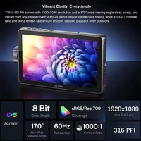 Viltrox DC-A1 Moniteur d'appareil photo HD à écran tactile de 7 pouces 2800 nits pour la photographie professionnelle, la création de vidéos et le vlogging