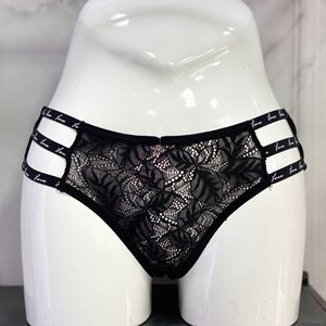 Tanga Sexy <span class=keywords><strong>de</strong></span> Encaje <span class=keywords><strong>de</strong></span> Terciopelo con Logotipo Personalizado Love Secret Letter, con Pedrería, Brillante, con Diamantes - Product Image 3
