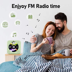 Lecteur CD portable BT 5.0 avec radio FM, USB, AUX, anti-skip, écran LED, télécommande sans fil, lecteur de musique HiFi pour la maison, directement de l'usine - Product Image 3