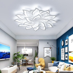 Luce da soffitto a LED stile moderno europeo semplice arte creativa fiore facile pendente pendente cordico - Product Image 5