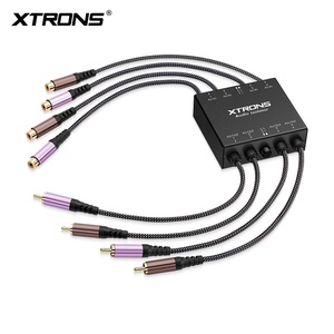 XTRONS 4-Channel RCA Ground Loop Noise Isolator with Dual Ground Lift Switches <b>for</b> Car, <b>Home</b> and Studio Audio, No Power Needed - Product Image 2