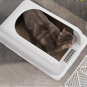 Manufacture Pet Products Stainless Steel Litter <b>Box</b> With Lid Toilet Large Capacity - Product Image 2