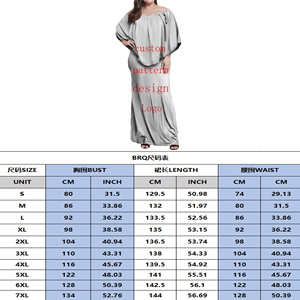 Robes longues pour femmes <span class=keywords><strong>grande</strong></span> <span class=keywords><strong>taille</strong></span> personnalisées, imprimées Cyathea Dealbata, à volants, épaules dénudées, superposées, style poncho - Product Image 5