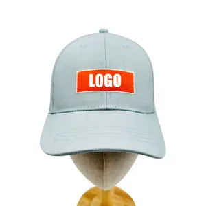 Topi bisbol katun 100% katun, topi olahraga dan topi kosong bordir Logo untuk pria