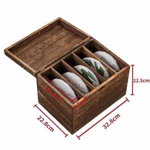 Caja de Almacenamiento para Pasteles de Té de Madera Maciza, Rectangular, Estilo Chino Moderno, Multifuncional, Tipo Cajón para Sala de Estar - Product Image 6