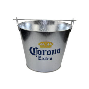 Imprimé Fer Blanc Galvanisé 5L Capaicty En Relief LOGO Personnalisé 5 Quart Métal Seau À Glace - Product Image 3