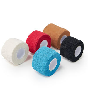 Bandage flexible cohésif Bandage cohésif en coton bande de sport Bandage élastique auto-adhésif de couleur mélangée - Product Image 1