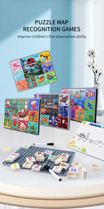Halloween dinosaurus Natal laut nomor alfabet ruang beberapa tema Puzzle blok dengan papan gambar - Product Image 4