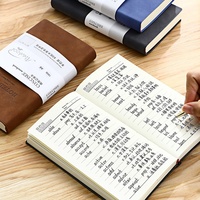 Carnet A6 personnalisé avec logo, couverture souple en cuir PU, agenda, journal portable, carnet de voyage estampé pour étudiants, fournisseur