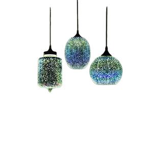 Suspension moderne en verre coloré multicolore 3d pour salle à manger - Product Image 1