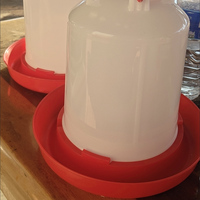 Abreuvoirs manuels en plastique pour poulets de 1L à 14L, élevage d'animaux, poulailler, poussin, poule, abreuvoir à eau