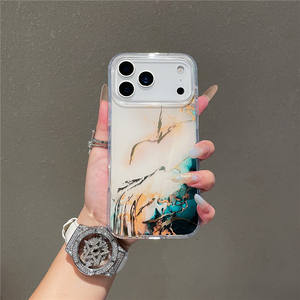 ओम मोबाइल फोन केस फैक्टरी क्लासिक इलेक्ट्रोप्लेटिंग चुंबकीय संगमरमर फोन मामले आईफोन 17 प्रो मैक्स - Product Image 4