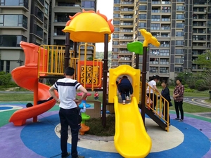 Toboggan de terrain de jeu extérieur amusant de machine Grandes fournitures de jeu de parc pour enfants avec toboggan passionnant et durable - Product Image 5