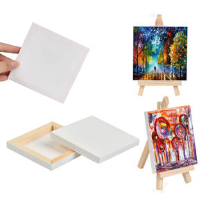 White Blank Cotton Stretched Canvas Artist Painting 8x10 Inch Profile Triple Primed for Oil & <b>Acrylic</b> - Product Image 3