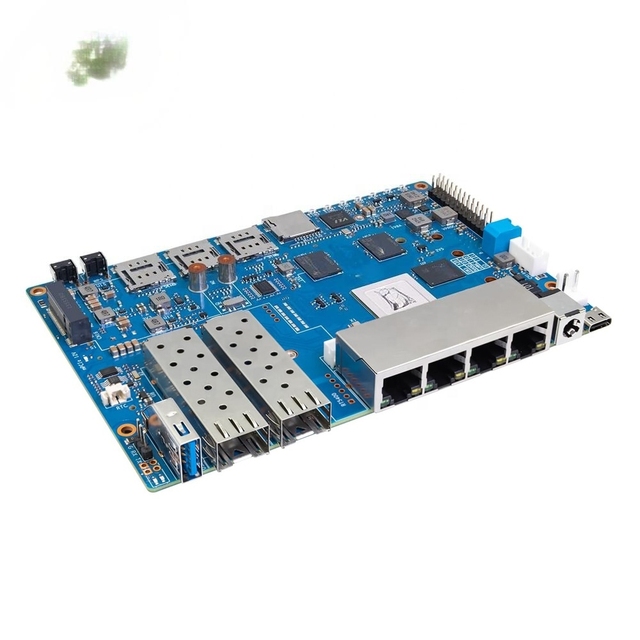 Wifi 7 Router Development Board with MT7988A Banana pi BPI R4 Support 2 SFP