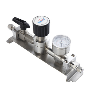 ตัวปรับแรงดันแก๊สสแตนเลส HCSA00 แรงดันต่ำ 2.5mpa พร้อมวาล์วบอลและเกจวัด HCSA00 Hig - Product Image 1
