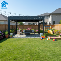 Pergola bioclimatique intelligente en aluminium de luxe écologique Sweet Home avec système de toit électrique, imperméable, pour l'extérieur, avec télécommande