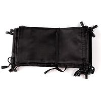 BestClean OEM Logo personnalisable Pochette pour lunettes de soleil en microfibre Étui noir Offre Spéciale pour lunettes de soleil à double cordon pour lunettes optiques
