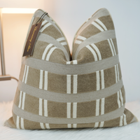 Housse de coussin de luxe en microfibre jacquard à motif géométrique 45x45, style nordique moderne, pour la maison et l'hôtel
