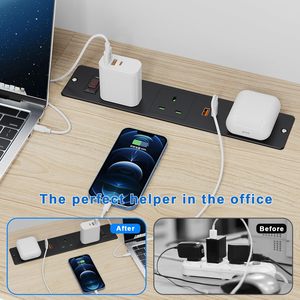 Toma de corriente empotrada de escritorio con carga inalámbrica y puertos USB (2/3 tomas) para mesa de conferencias industrial, de fábrica en el Reino Unido - Product Image 4