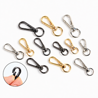 Porte-clés de luxe avec mousqueton à ressort et connecteur à anneau pivotant, accessoires pour loisirs créatifs, breloques de sac et cordons de sac