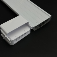 Kit de boîtier linéaire professionnel en métal pour éclairage intérieur, avec embouts de lumière LED incurvés de 95 mm pour purification, qualité supérieure