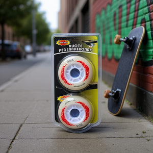 Ruedas para Snakeboard MAZZEO GIOCATTOLI, Neumáticos Sólidos de 80mm X24mm con Luces - Product Image 3