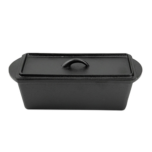 Juego <span class=keywords><strong>de</strong></span> 2 Moldes para Pan <span class=keywords><strong>de</strong></span> <span class=keywords><strong>Hierro</strong></span> Fundido con Tapa para Hornear Pan <span class=keywords><strong>de</strong></span> Carne Casero, Moldes para Pan <span class=keywords><strong>de</strong></span> Metal Duradero - Product Image 5