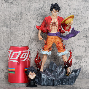 Anime for One Piece 24cm Luffy Conqueror's Haki Golden Aura PVC Statue King Pirates Action Figure Model Wholesale - Product Image 3