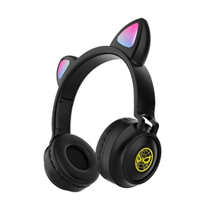 Casque d'écoute sans fil <span class=keywords><strong>pour</strong></span> enfants Oreille de chat avec lumière RVB Lumière stéréo basse Cadeaux <span class=keywords><strong>pour</strong></span> filles Casque de jeu Pc Phone - Product Image 4