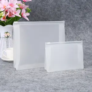 PVC Transparent Plastic Cosmetic Toiletry Makeup Bag Pouch With Zipper Closure Wholesale