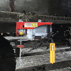 Alat Angkat Listrik <span class=keywords><strong>Mini</strong></span> 220V Buatan Pabrik, Derek Portabel 0.5-1 Ton Tali Kawat Baja, Kontrol Jarak Jauh, Baru, Untuk Konstruksi & Penggunaan Rumah Tangga, 6m/menit - Product Image 3