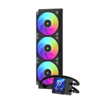 COOLLEO écran LCD haute définition refroidisseur d'eau liquide refroidissement du processeur pour boîtiers d'ordinateur LGA115x/1200/1700/1851 AM4 AM5