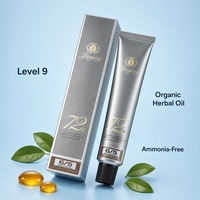 Crème colorante capillaire à base d'huiles végétales biologiques sans PPD, marque privée, niveau 9, professionnelle, permanente, sans ammoniaque, couleurs premium