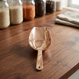 Cuillère à glace en aluminium plaqué laiton écologique - Product Image 3