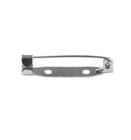 Fermoir à barre métallique en fer Broche de sécurité arrière Broche arrière Broche insigne faire loquet pour artisanat Badge étiquette nominative Fabrication de bijoux à bricoler soi-même