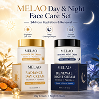 Ensemble crème de jour éclaircissante à la vitamine C avec logo personnalisé, crème de nuit au rétinol, kit anti-âge 2 en 1, crème de nuit éclaircissante pour la peau coréenne