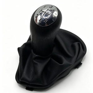 Poignée de levier de vitesse en cuir noir Chen Can 5 vitesses pour véhicules Renault - Product Image 3