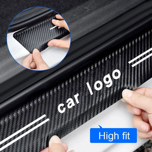 Boîte arrière pare-chocs 3D carbone fibre <span class=keywords><strong>de</strong></span> carbone voiture autocollant bricolage pâte protecteur bande <span class=keywords><strong>seuil</strong></span> <span class=keywords><strong>de</strong></span> <span class=keywords><strong>porte</strong></span> pour tesla modèle 3 X S Y accessoires - Product Image 3