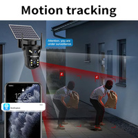 Cámara de seguridad WiFi PTZ VESAFE V380 Pro 6MP, solar, para el hogar, impermeable, con tarjeta SIM 4G HD