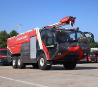 Véhicule de lutte contre les incendies aéroportuaires à transmission intégrale 6x6 TAS5340XF, camion de pompiers tout-terrain ARFF avec lance d'incendie extensible