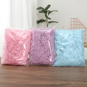 Offre Spéciale plusieurs couleurs <span class=keywords><strong>Lafite</strong></span> papier décoratif froissé coupe papier de soie déchiqueté pour remplissage de boîte-cadeau - Product Image 2