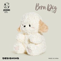 Peluche Chiot Bernese Amusante, Adorable Poupée, Coussin de Sommeil, Cadeau d'Anniversaire Unisexe, Polyester Coton PP