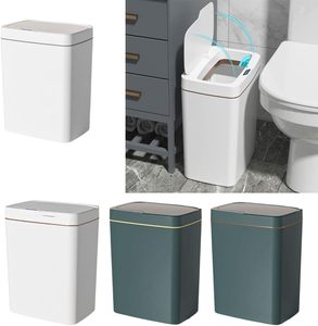 Intelligent Automatic Induction Trash Can with Lid Multi-Zone Classification <b>Square</b> Bucket Design for Home Kitchen Bathroom Use - Product Image 4