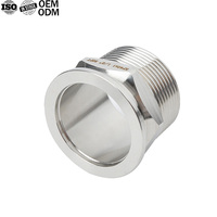 Adaptateur mâle KF en acier inoxydable SS304, raccord rapide BSPT pour tuyau d'aspiration, adaptateur à bride Tri-Clamp QF16-50, embout NW/KF16-50