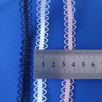 Sangle d'épaule élastique tricotée double couche et double face, taille 5959/1.5, pour vêtements, en nylon pur
