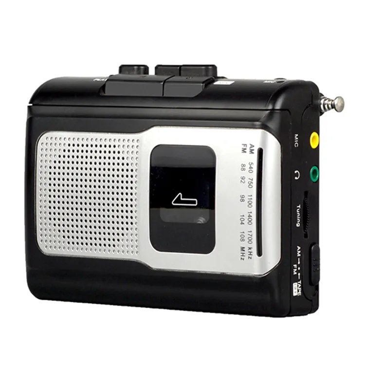 AM FM Radio Learning Language Musik nachrichten Eingebautes Lautsprecher mikrofon Konvertieren Sie Band in MP3-Recorder Walkman Cassette Player
