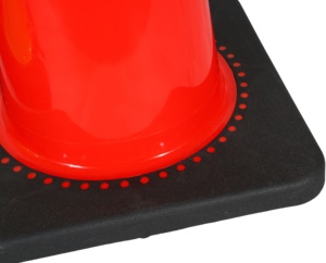 Conos de Seguridad Vial de PVC Reflectante <span class=keywords><strong>Flexible</strong></span> Naranja Sólido de 450 mm de Altura con Base Negra para Seguridad - Product Image 2