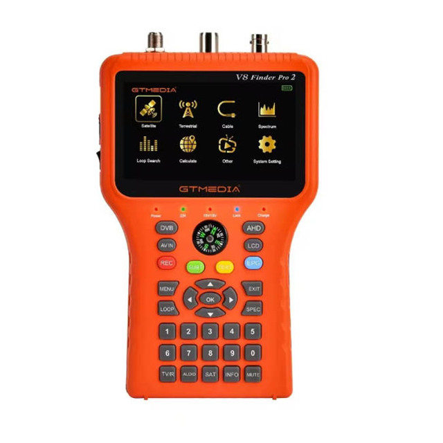 GTMEDIA V8 Finder Pro2 DVB-S2 DVB-T2 DVB-C Satellite Finder Adjustment Tester