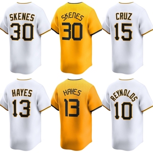 Camiseta de Béisbol al por Mayor de los Pittsburgh Pirates Paul Skenes # 21 <span class=keywords><strong>Roberto</strong></span> Clemente # 10 Bryan Reynolds Ropa de Softbol - Product Image 1